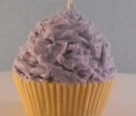 Customized Soy Wax Cupcake Candle you choose color and scent