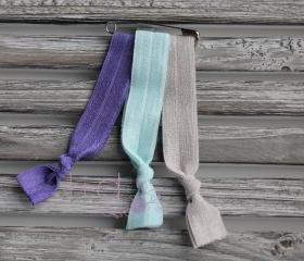 Rainy Day Elastic Hair Ties - 3pk