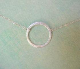 Silver Circle Necklace