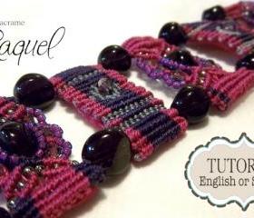 MicroMacrame TUTORIAL Bracelet "Steps" 
