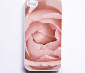 iPhone Case. Pink Rose. Flower Photo. White Case. iPhone 4 and 4S Accessory. Mothers Day. Soft Dreamy Feminine.