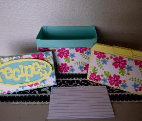 Recipe Box Set - Colorful Hawaiian