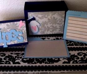 Recipe Box Set - Damask Design