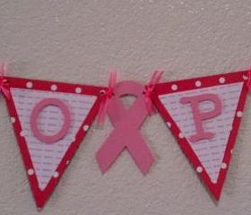 HOPE Pink Banner for the support of Breast Cancer