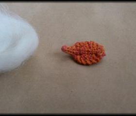 Autumn leaf brooch