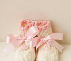 Cashmere-merino wool booties