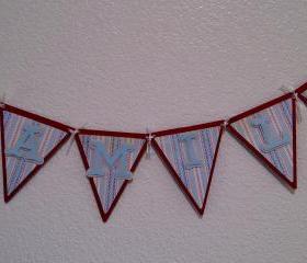 FAMILY Banner - red, white and blue