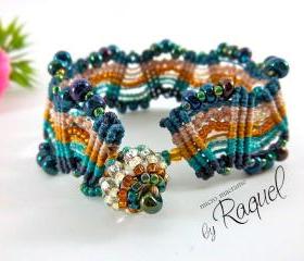 Missoni Inspired Micro Macrame Bracelet TUTORIAL 