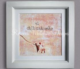 'Dogs of the World' Linoprint - El Chihuahueno