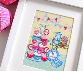 7X5 Mounted Print - 'Go On, Go On, Go On'