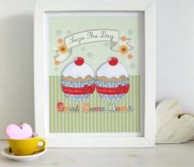 A4 Unframed Illustration Print 'Seize The Day'