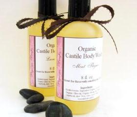 Organic Castile Mint Thyme Body Wash 8 oz