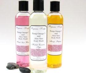 Coconut Craze Hemp Omega 3 and Aloe Body Wash 8 oz