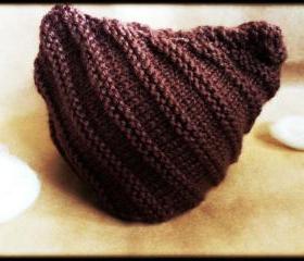 Hand knitted baby hat