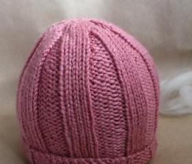 Hand knitted baby hat