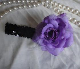 1920s Lilac flapper headband races