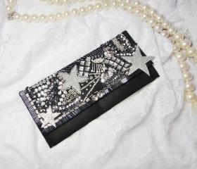Star Nights Beaded Crystal Purse