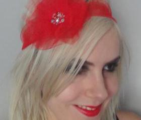SALE 1920s red tulle flapper headband