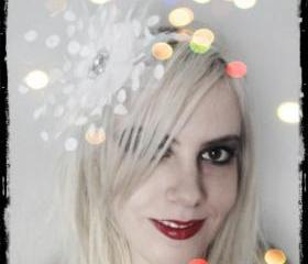 SALE White Poka Dot and Rhinestone Headband