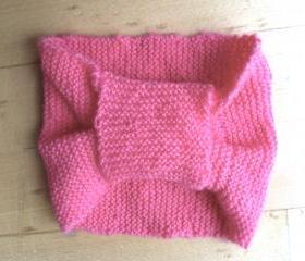 Large Pink Bow Hairband/Ear Warmer