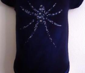 Handmade Spider Onesie Unisex Size 3 to 6 Months