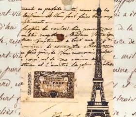 Tags Vintage Eiffel Tower Gift Tags by Bluebird Lane