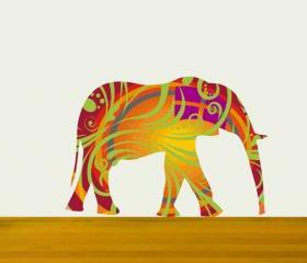 Nursery Decor Elephant Wall Decals in beautiful colors