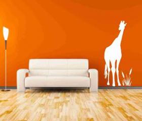 Tall Giraffe Vinyl Decals Nursery Decor