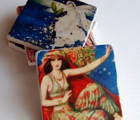 Cover Girls stone coasters