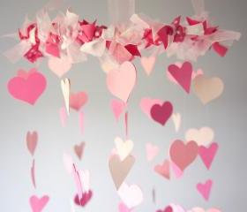 Pink Nursery Heart Mobile