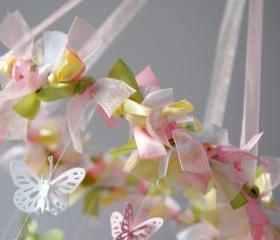 Garden Nursery Mobile - Photography Prop, Baby Shower Gift