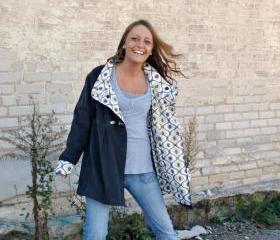 Winter Coat Corduroy Swing Coat - Custom-Made