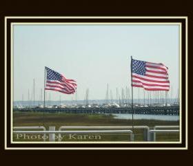 Patriotic Harbor 5 x 7 original photograph, other sizes available