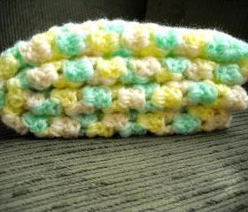 Crocheted Baby Blankey Colorful in Granny Square