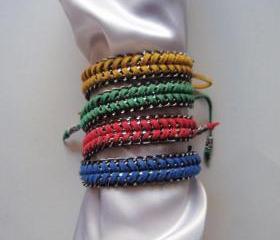 Vibrant summer - handwonen bracelet, fashion statement colorful happy modern gift CHOOSE your color