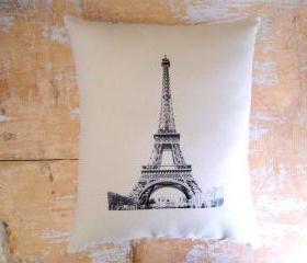 Eiffel Tower Pillow, French Country Home, French Decor, Cottage Decor