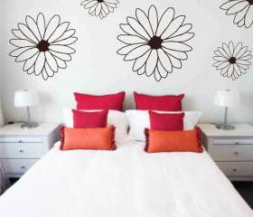 Large Floral Wall Vinyl Decals Sticker