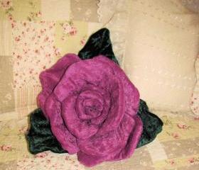 Rose Soft Sculpture Pillow Ringbearer Wedding 