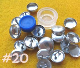 Covered Button Kit - 1/2 inch - Size 20