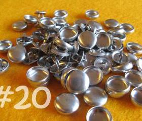 Sale - 100 Covered Buttons - 1/2 inch - Size 20