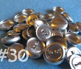 25 Covered Buttons - 3/4 inch - Size 30