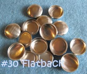 50 Covered Buttons FLAT BACKS - 3/4 inch - Size 30
