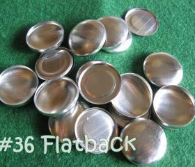 Sale - 100 Covered Buttons FLAT BACKS - 7/8 inch - Size 36