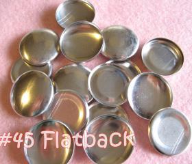 SALE - 100 Covered Buttons FLAT BACKS - 1 1/8 inches - Size 45