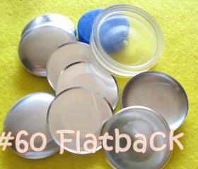 Covered Button Kit FLAT BACKS - 1 1/2 inch - Size 60