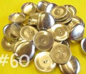12 Covered Buttons - 1 1/2 inches - Size 60