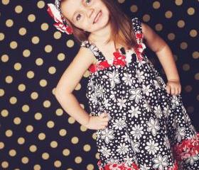 Kanzashi Summer Dress, Girls Sewing pattern, Pattern Pdf- 2 to 10 years, For beginners 
