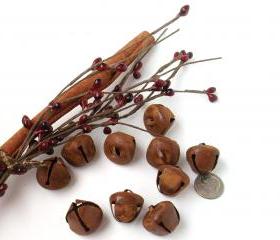 Rusty Jingle Bells - 20mm - Medium size - Crafting or Sewing Supply - 15 Count Package