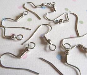 48pcs Surgical Stainless Steel French Hook Earwires