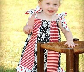 Easy Panelled Pillowcase Dress, For Beginner, Newborn to 8 years, Sewing Pattern Pdf